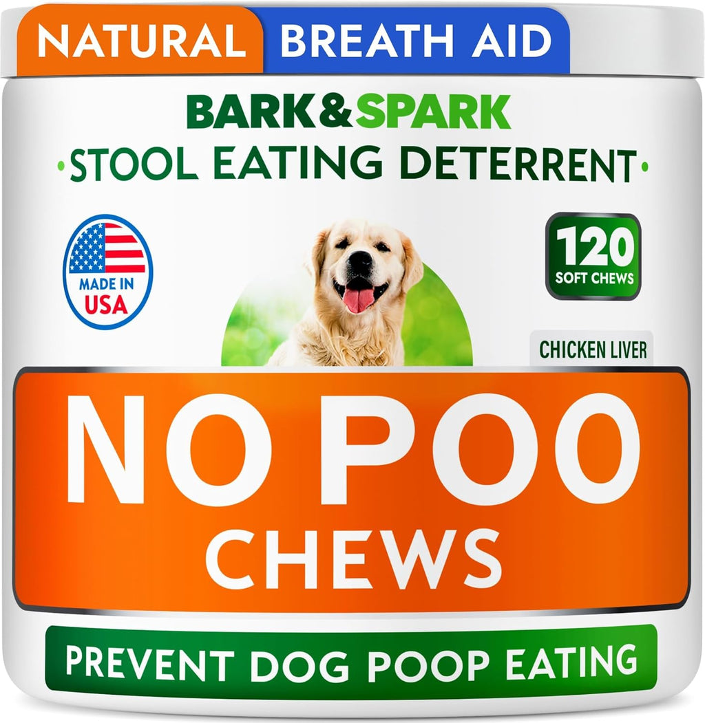 Bark And Spark No Poo Chews dog coprophagia deterrent front view