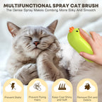 Cat steam brush showing steam spray function