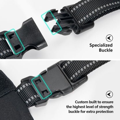 Phoepet adjustable dog harness buckles and straps