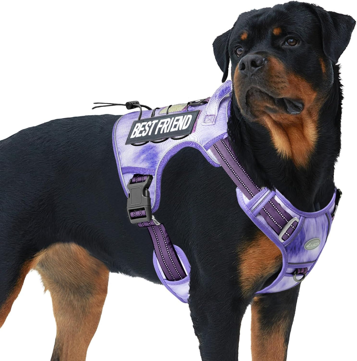 Auroth Tactical Dog Harness for Large Dogs No Pull Adjustable Pet Harness Reflective K9 Working Training Easy Control Pet Vest Military Service Dog Harnesses Army Yellow L - Image 15