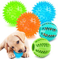 Puptily interactive squeaky dog balls set front view