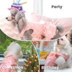 Laifug luxury dog skirt dress pullover style perspective