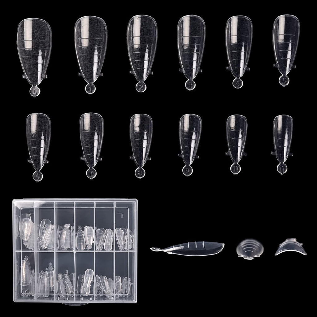 Kads dual nail forms front view packaging and pieces