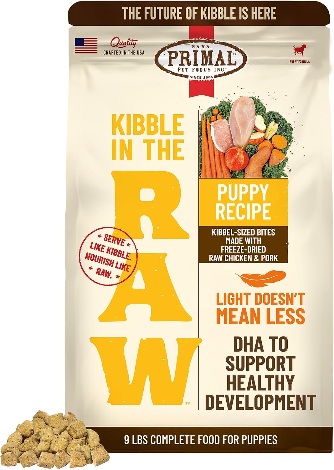 Primal Kibble in The Raw, Freeze Dried Dog Food, Beef, Scoop & Serve, Made with Raw Protein, Whole Ingredient Nutrition, Crafted in The USA, Dry Dog Food 1.5 lb Bag - Image 11