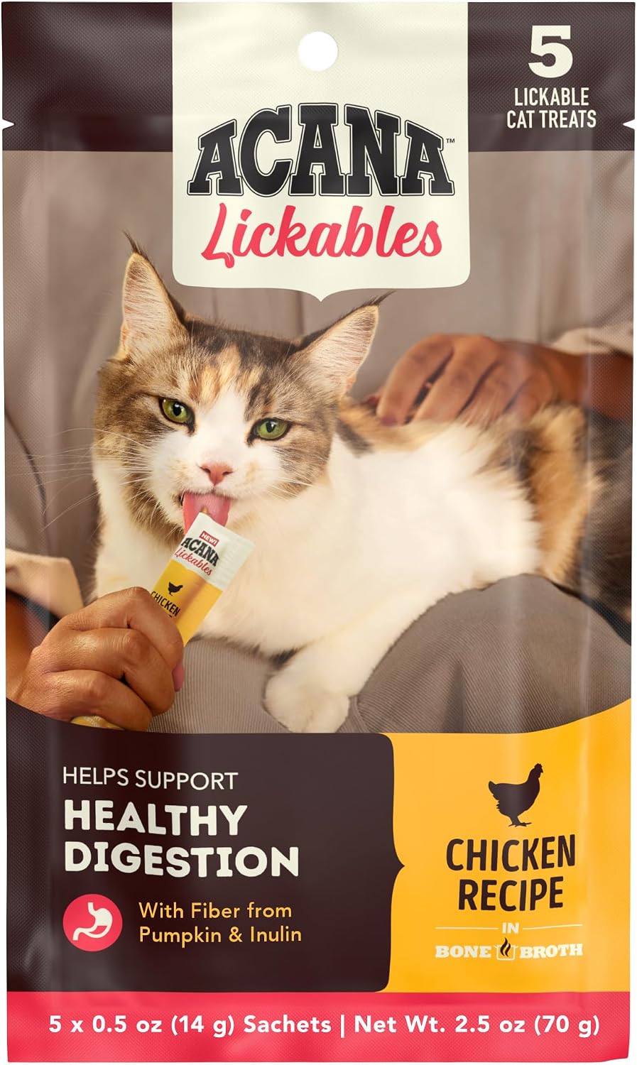 ACANA Lickables Cat Treats Salmon Recipe .5oz Tubes (5 Count) - Image 15