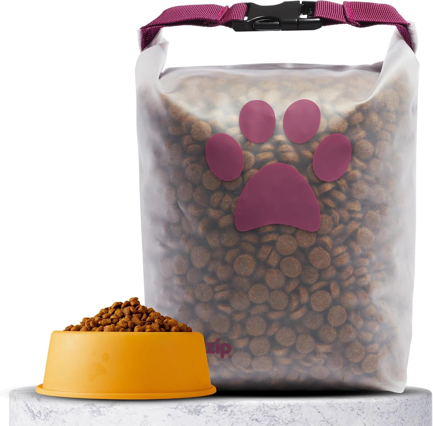 (re)zip Roll Top Pet Food Storage Bag (14-Cup) | BPA-Free, Food Grade, Pet Safe | Keeps Kibble Fresh for Camping, Dog Boarding, Weekend Getaways | Machine Washable - Image 10