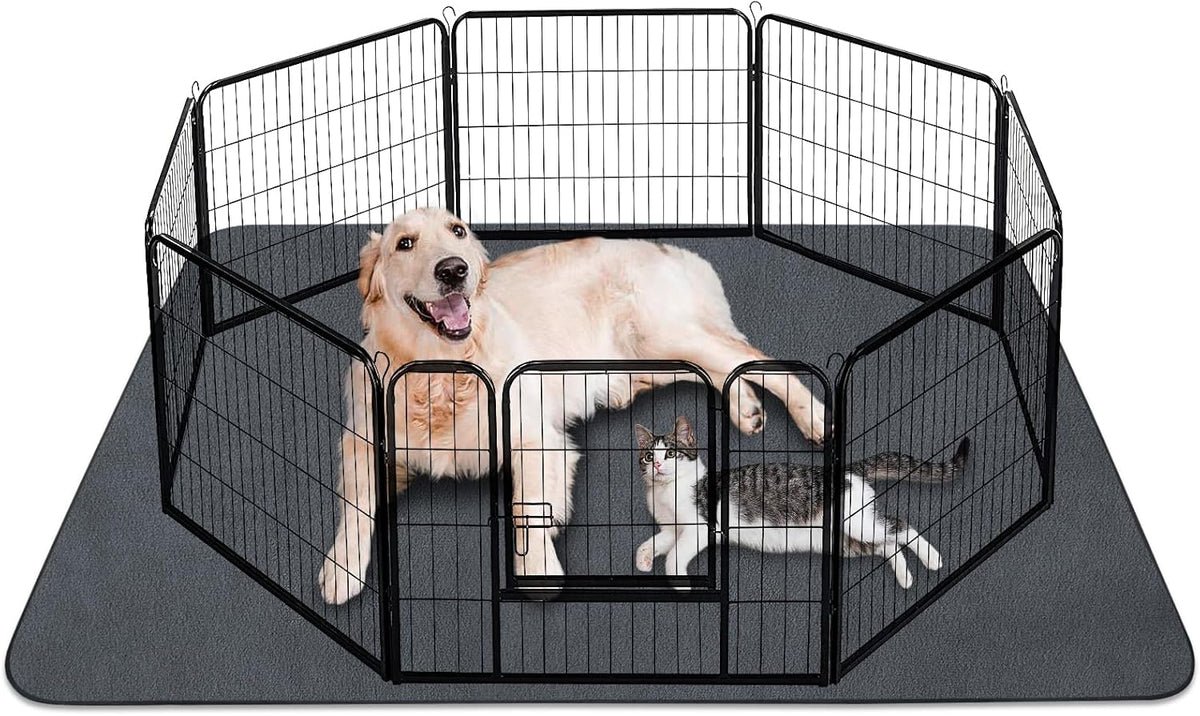 INVENHO Washable Pee Pads for Dogs 72"x72" Reusable Dog Pads Extra Large Upgrade Non-Slip Dog Pee Pads Heavy Absorbency Puppy Pee Pads Quick Dry Whelping Pads/Waterproof Puppy Training Pad - Image 9