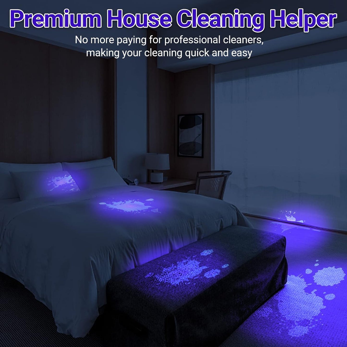 Water resistant aluminum ultraviolet torch for scorpion hunting