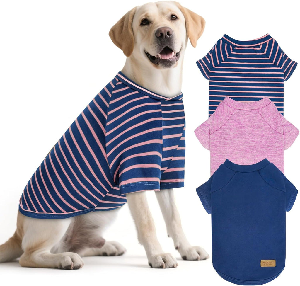 KYEESE 2Pack Dog Sweater, Soft Pet Sweatshirt Stretchy Pullover Dog Sweater for Medium Large Dogs Boy, Lightweight Fleece Pet Shirt Clothes with Sleeves, 2XL - Image 15