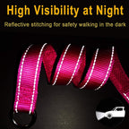 Mycicy anti pull pet control collar laid flat displaying the 22 inch length.
