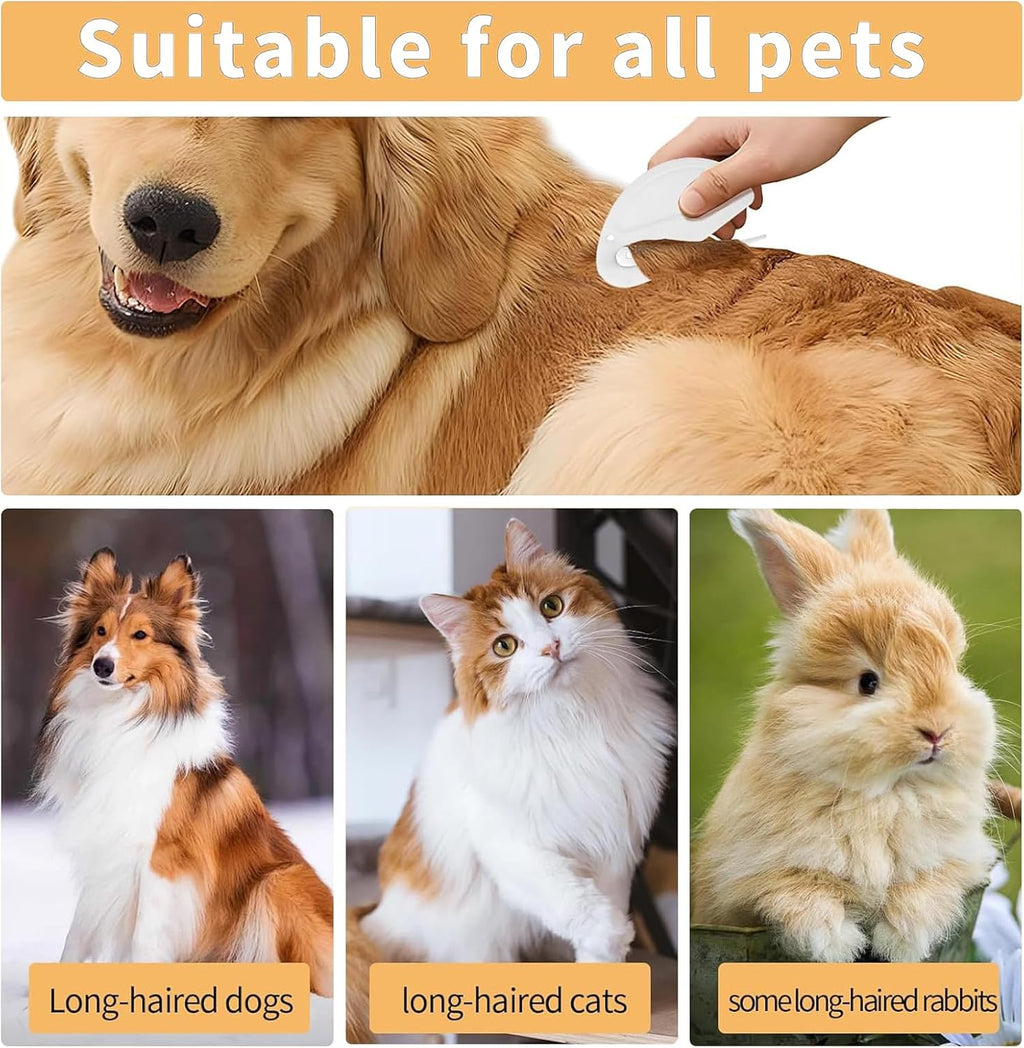 HeartfeltYIre pet grooming tool demonstrating package opening utility