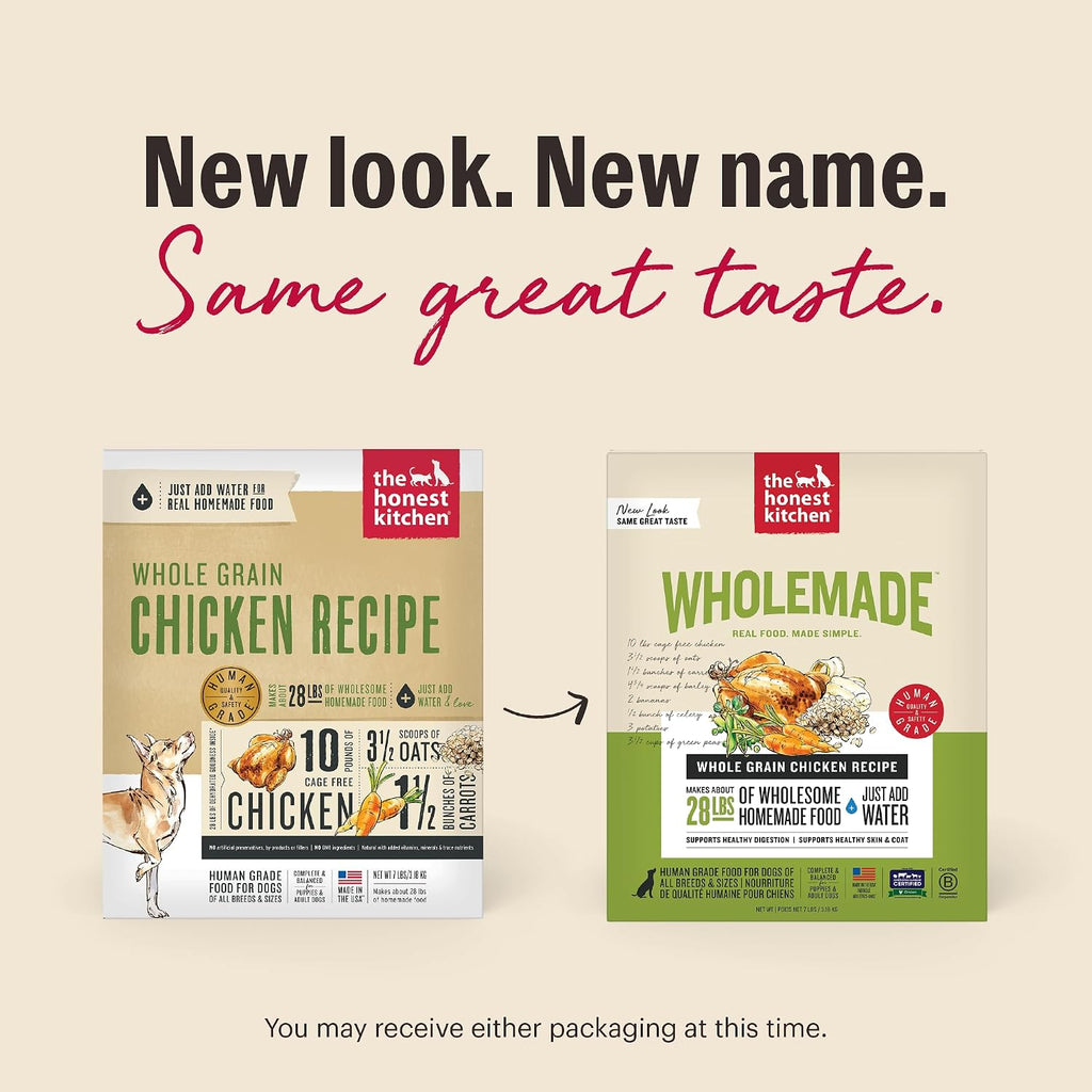 The Honest Kitchen Wholemade dog food texture after rehydration