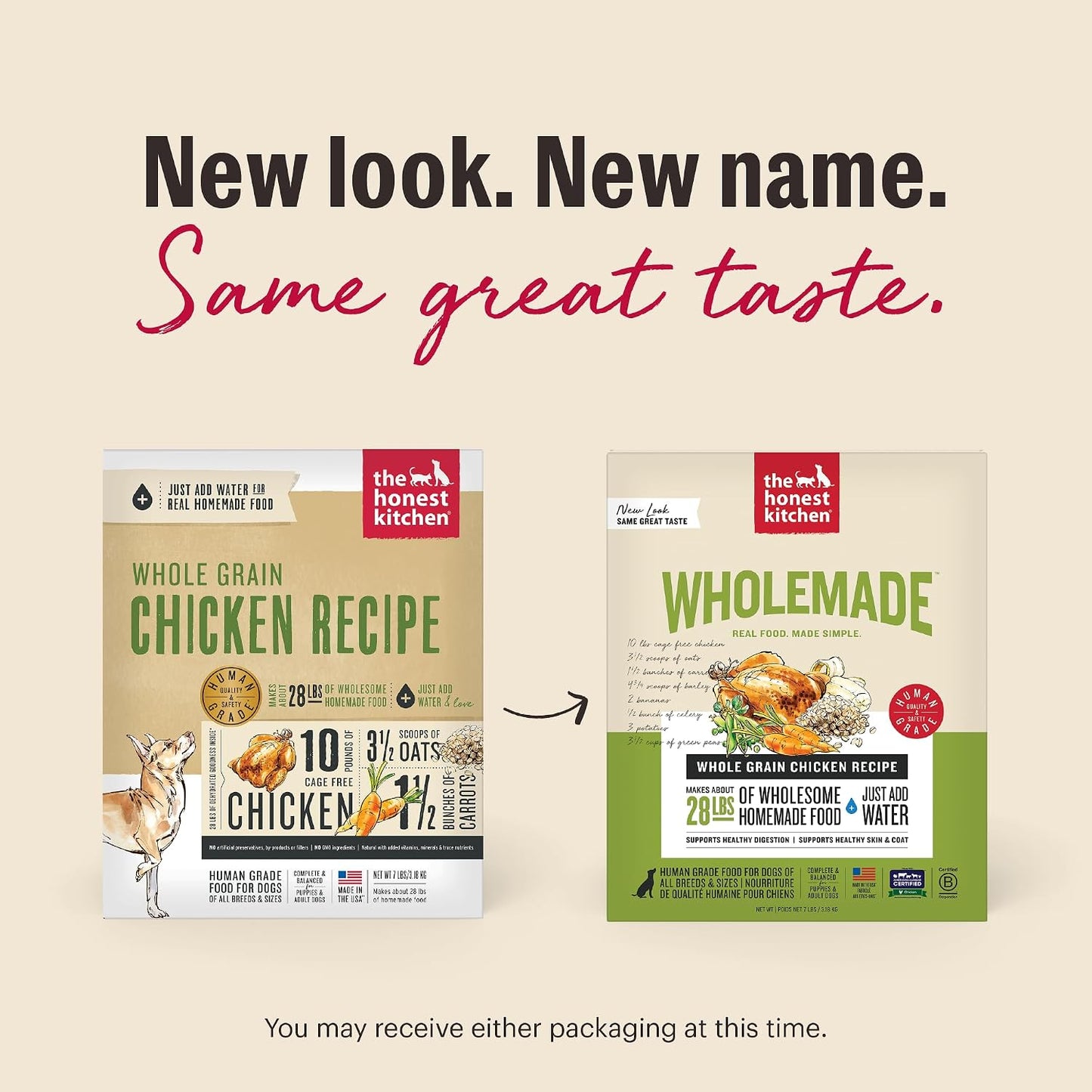 The Honest Kitchen Wholemade dog food texture after rehydration