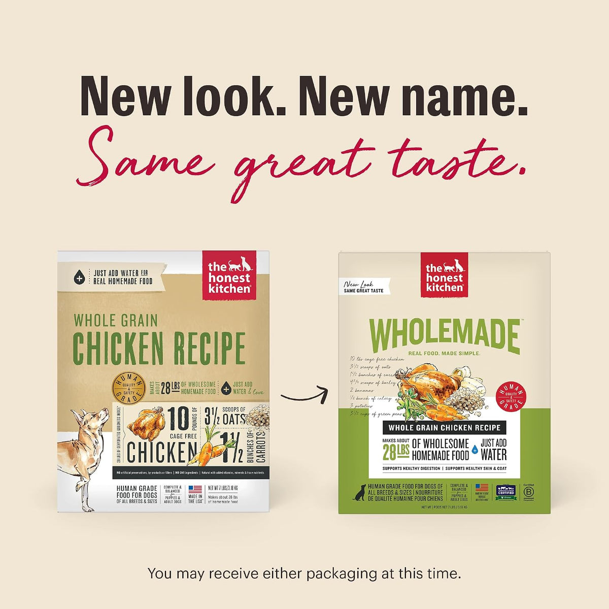The Honest Kitchen Wholemade dog food texture after rehydration