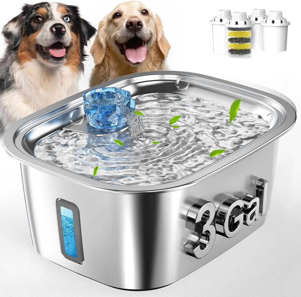 Dog Water Fountain Filters Replacement 4 Packs, 2 Months Set of Replacement Filter with 2 Sponges for PETNF Large Pet Dog Water Fountain Bowl Dispenser, Compatible with D2341/D2223/D2322/D2419 Models - Image 10