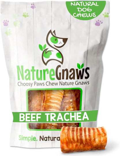 Nature Gnaws Beef Trachea Crunch Wraps for Dogs (3 Count) - Long Lasting Natural Beef Jerky Dog Chew Bones - Rawhide Free - Image 10