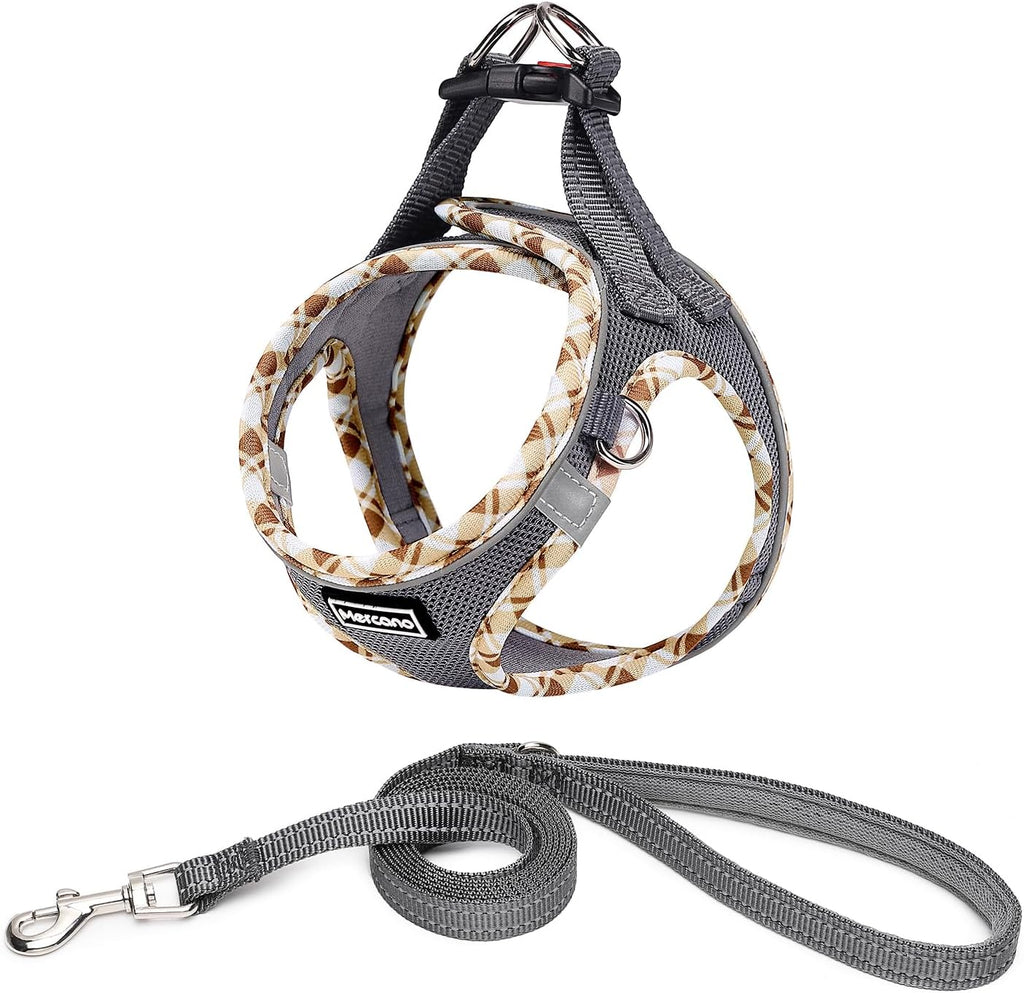 Mercano Soft Mesh Dog Harness and Leash Set, Step-in Reflective Breathable Lightweight Vest Harnesses with Safety Buckle for Small Dogs, Cats (Pink, S) - Image 10