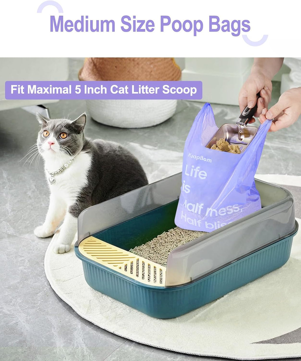 Eco friendly pet cleanup bags showcasing seventy percent recycled plastic logo