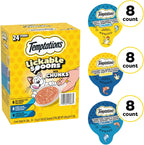 Temptations cat treats creamy puree spoon packaging
