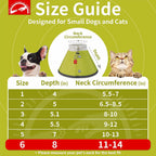 Agape elizabethan collar alternative packaging and sizing guide