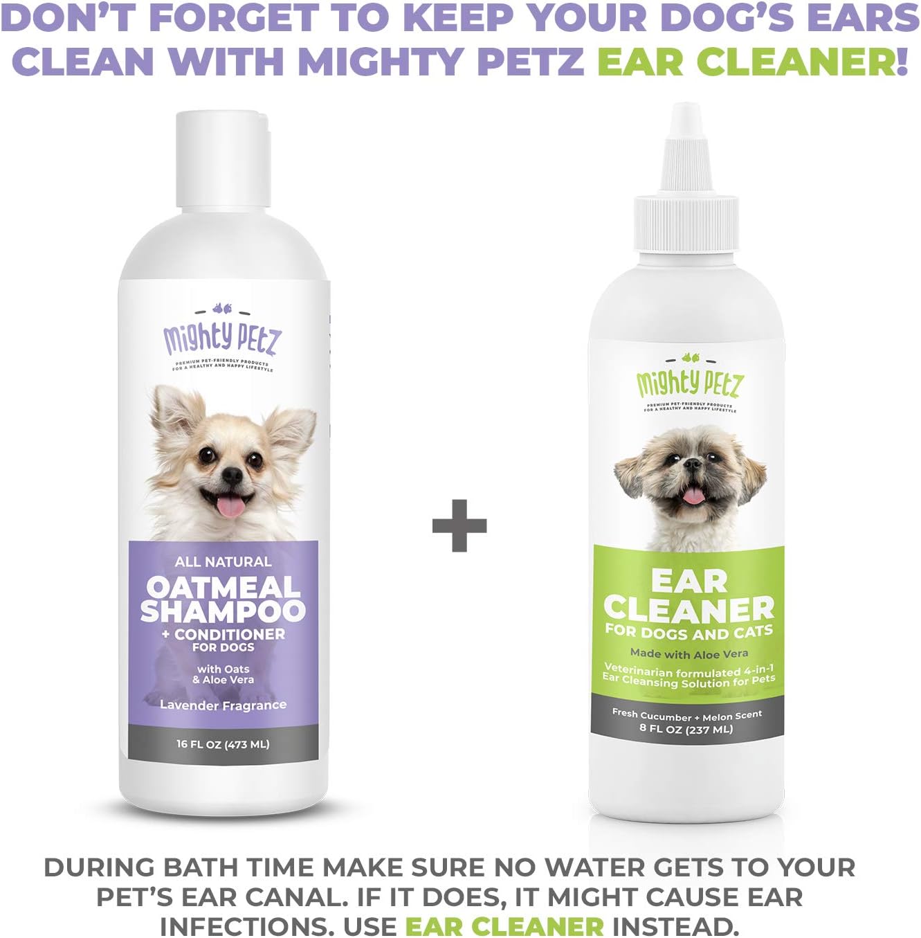 Mighty Petz dog grooming product for allergy relief