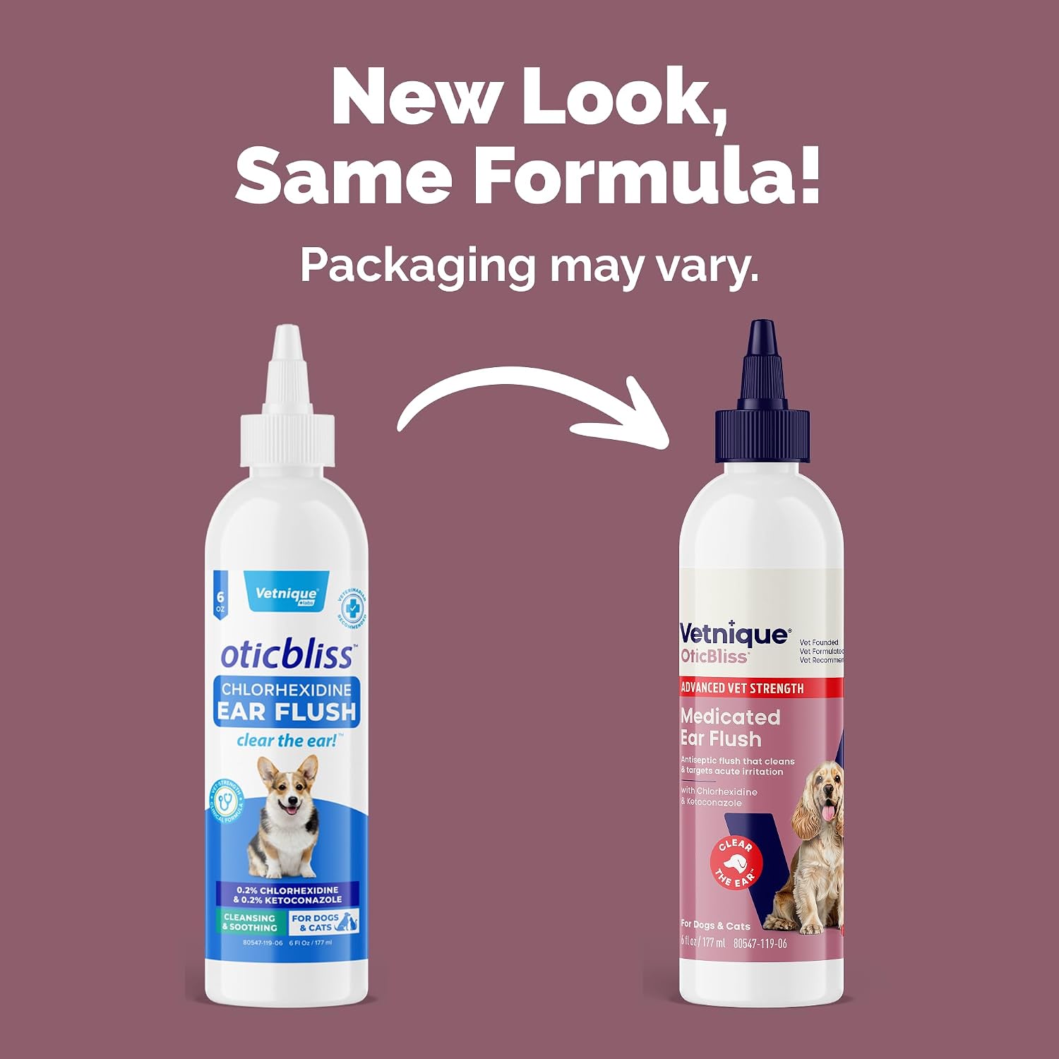 Vetnique Oticbliss ear cleaner for dogs and cats label detail