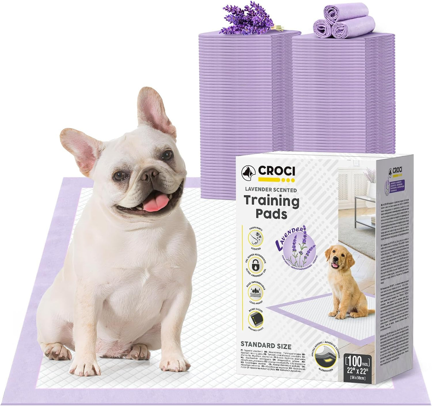 CROCI Dog Pads Extra Large 36x36in, Puppy Pads with Adhesive Tabs Super Absorbent Up to 11 Cups, Disposable (30 Counts) - Image 14