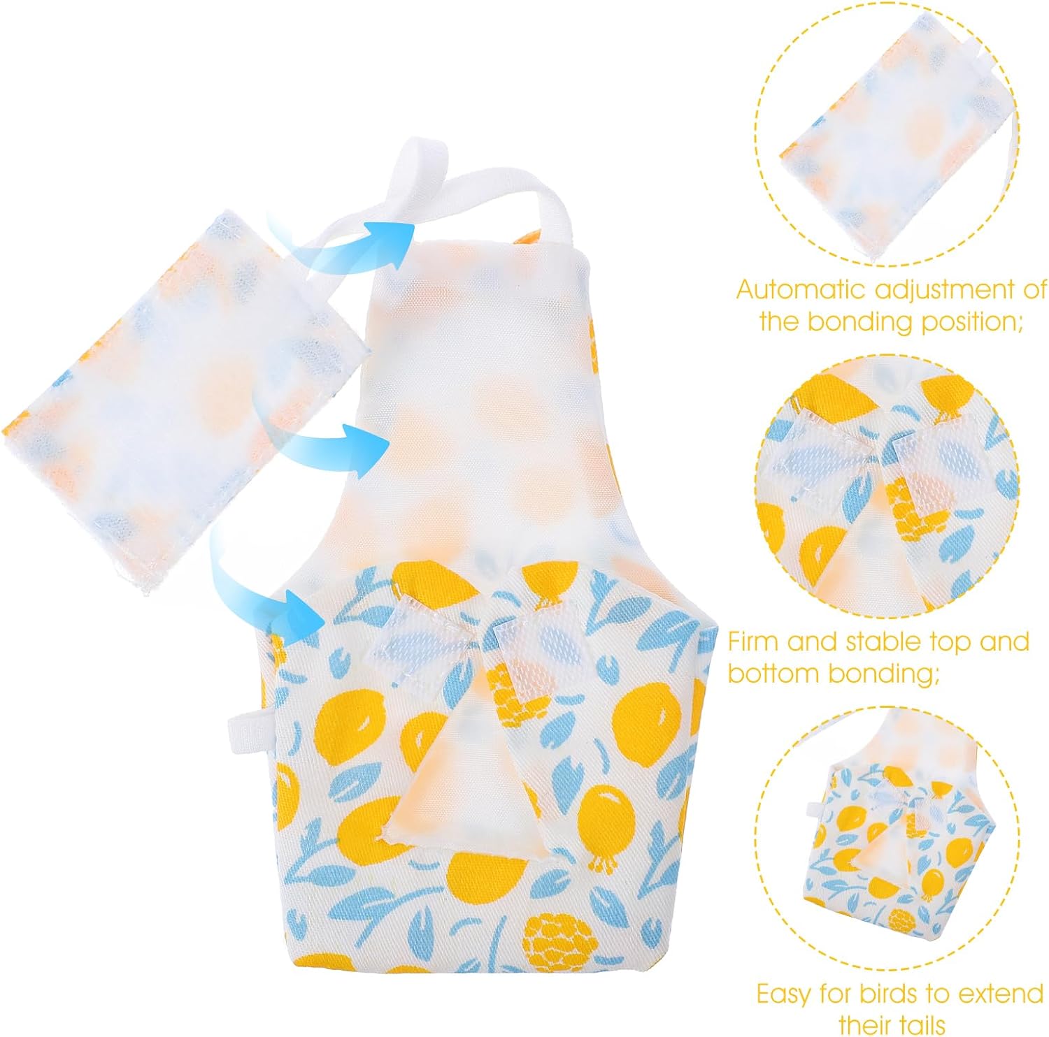 Premium pet bird flight suit with waterproof inner lining for parakeets.