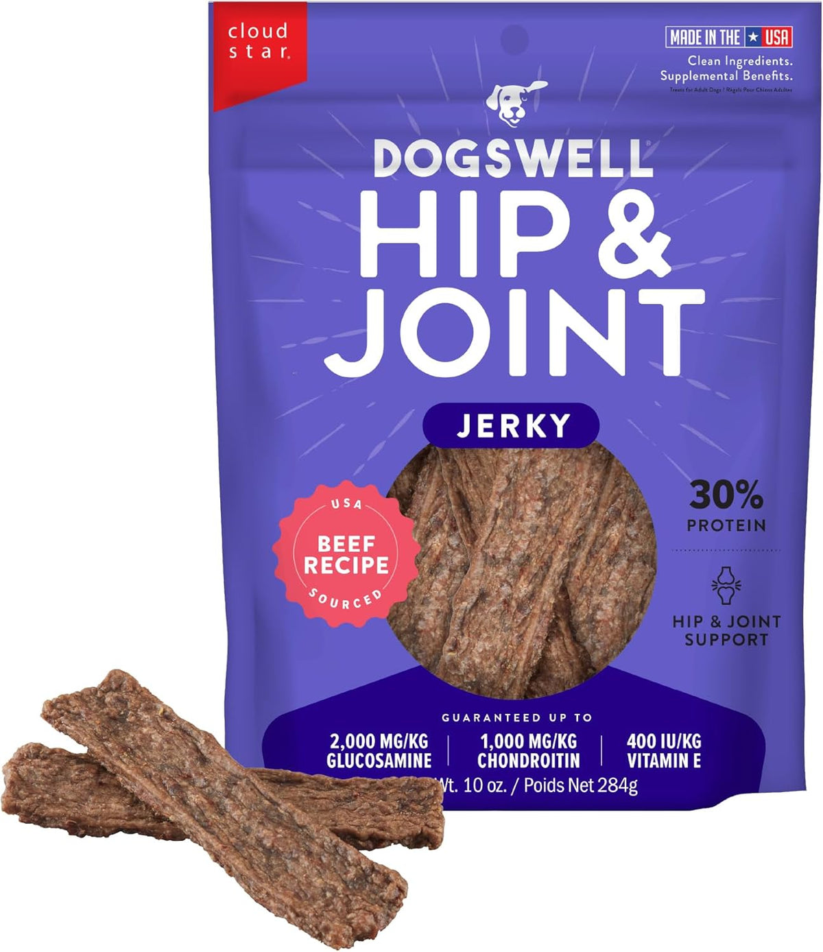 Dogswell Hip & Joint Jerky Dog Treats, Chicken Breast, 12 oz. Pouch - Image 14