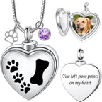 Farfume Personalized Pet Urn Necklace for Dog Cat Ashes Cremation Pet Memorial Customized Photo Text Engraving Pendant Keepsake Funeral Jewelry - Image 12