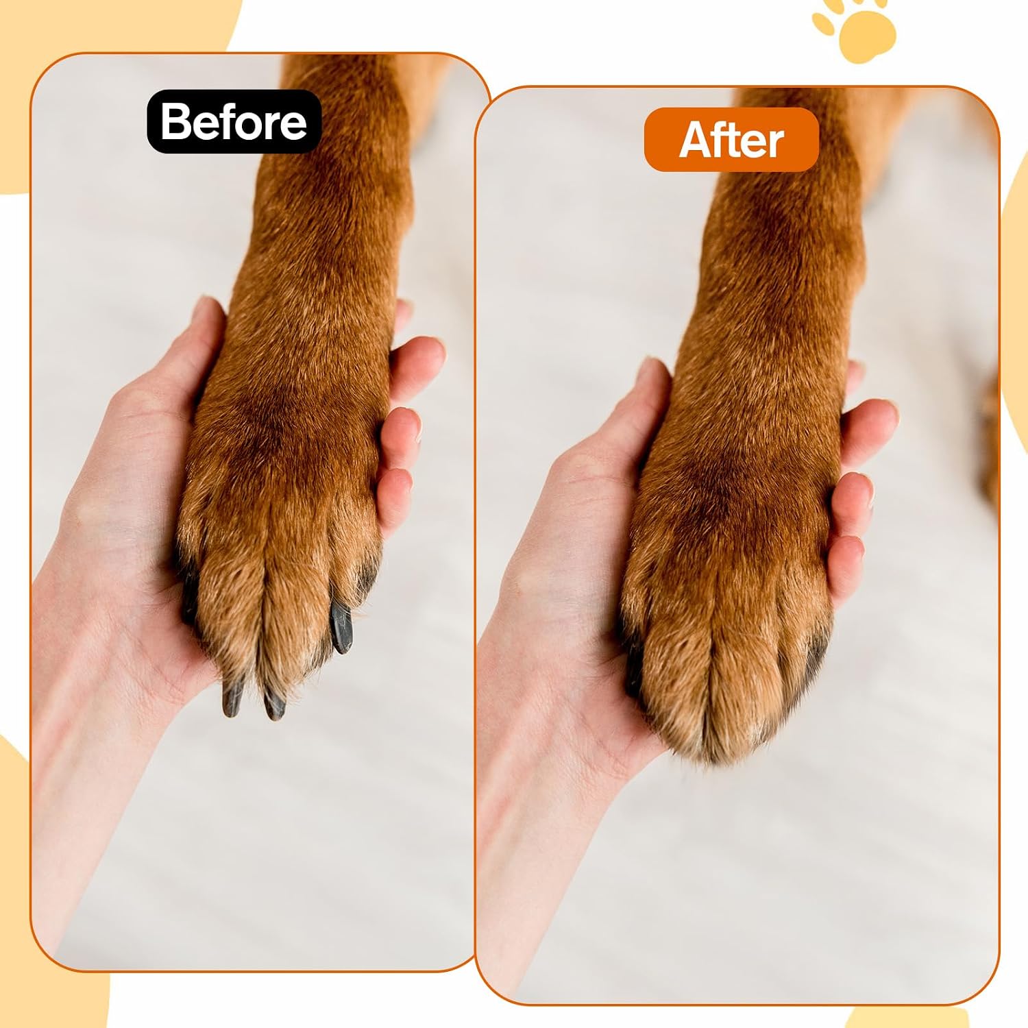 Side profile of Ybeaty pet nail file with ergonomic handle