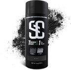 Sovoncare hair building fibers black front view bottle packaging