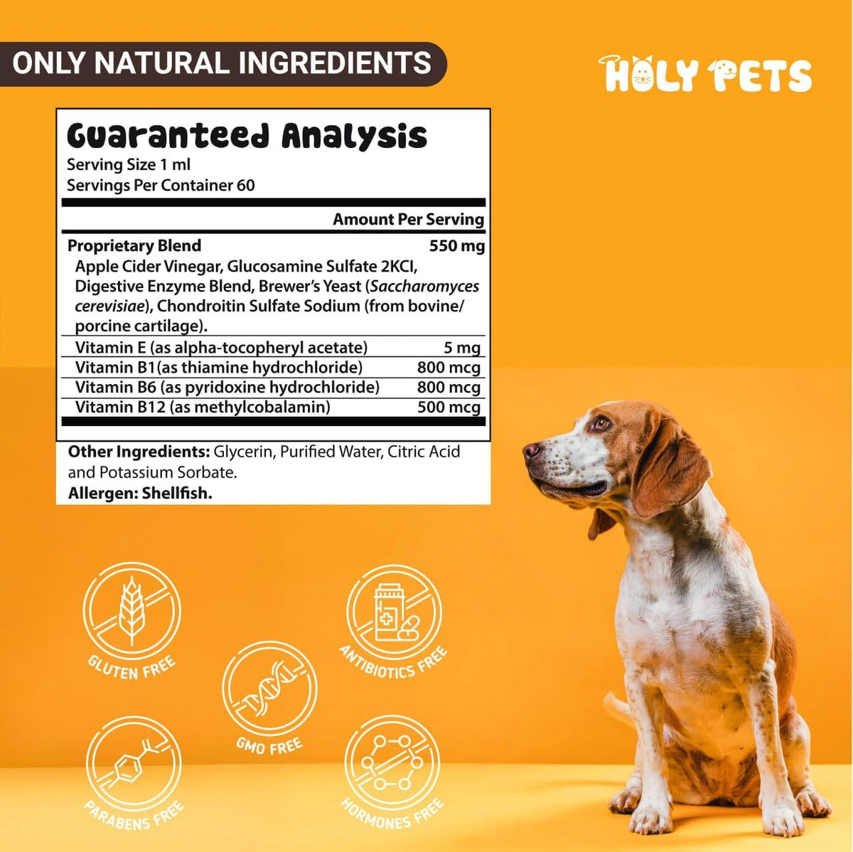 Easy to administer liquid flea repellent supplement for animals