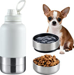 Cibaabo Insulated Dog Water Bottle with 2 Bowls, 32oz Travel Stainless Steel Double Wall Thermos, Portable Pet Dispenser, Gifts for Puppy Small Medium Dogs Walking Hiking and Camping - Image 13