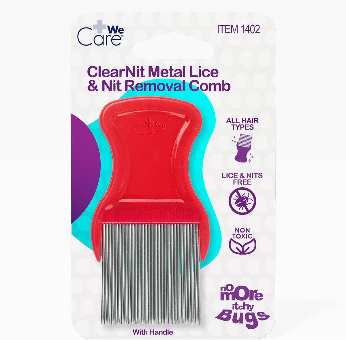 Okxiri 12 Piece Lice Comb set showing colorful double sided plastic and metal teeth combs.