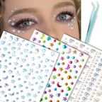 Nooepc self adhesive face gems stickers front view