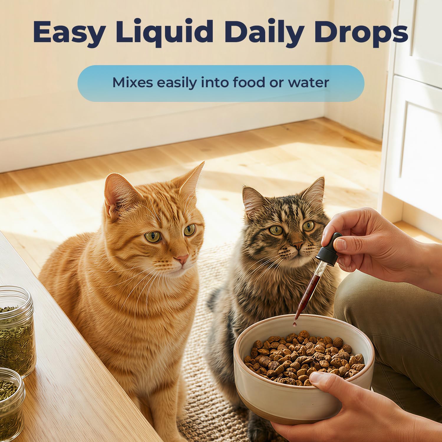 Veterinarian formulated cat health supplement ingredients label view
