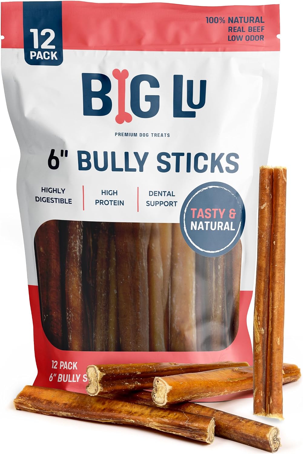 Big Lu - 2-4" Bully and Braided Bites, Variety Bag - 1 lb of 100% Grass-Fed Beef Chews for All Dogs, Natural, Fully Digestible, Long-Lasting Treats - Image 9