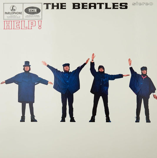 The Beatles Help Remastered 180g Vinyl LP front cover showing band semaphore pose