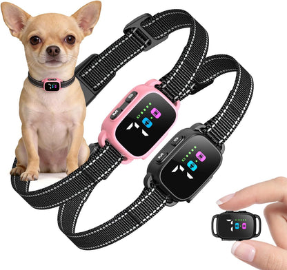 Anti Bark Collar for Small Dogs 2 Pack, No Shock Bark Collar with Beep & Vibration, 7 Sensitivity Levels, Smart Bark Detection, Rechargeable IP67 Waterproof Bark Collar for Small Dogs 5-30lbs - Image 9