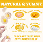 Wellix freeze dried chicken cat and dog treats egg shaped snacks