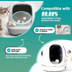 Moonforest cat litter charcoal odor control diagram