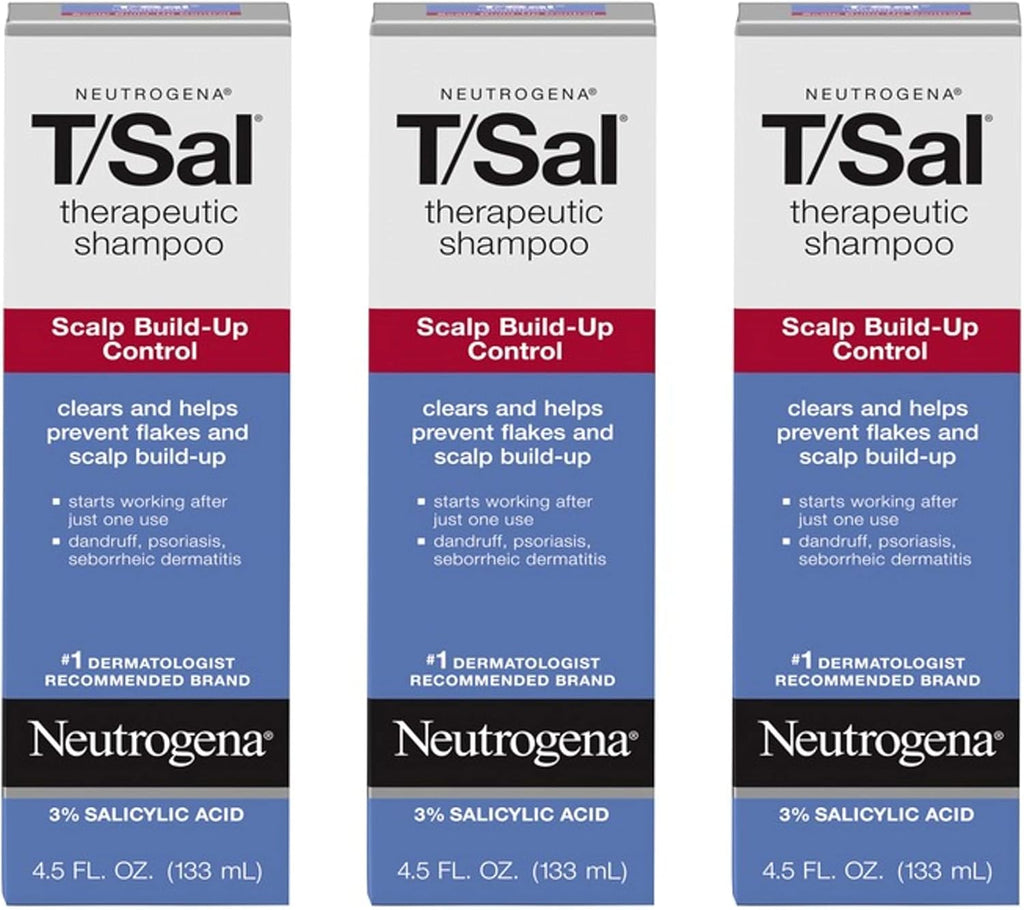 Neutrogena T/Sal Therapeutic Shampoo, Scalp Build-Up Control 4.5 oz, 130 fl oz - Image 14