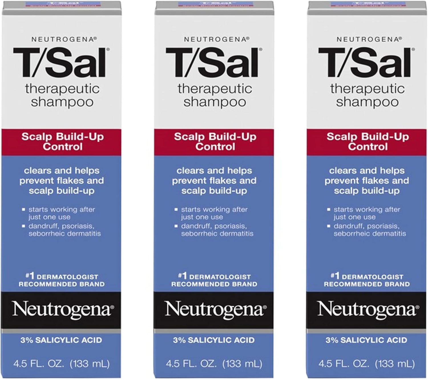 Neutrogena T/Sal Therapeutic Shampoo, Scalp Build-Up Control 4.5 oz, 130 fl oz - Image 14