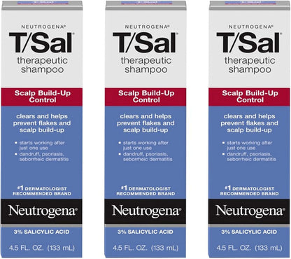 Neutrogena T/Sal Therapeutic Shampoo, Scalp Build-Up Control 4.5 oz, 130 fl oz - Image 14