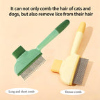 Stainless steel teeth detail on generic pet flea comb