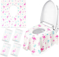 DEEKI disposable toilet seat covers for kids pack front view showing packaging details