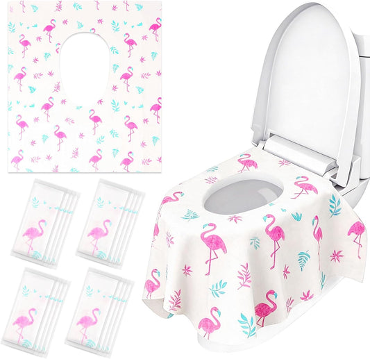 DEEKI disposable toilet seat covers for kids pack front view showing packaging details