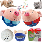 Interactive Dog Toys,Active Moving Pet Plush Toy,2026 New shaking dog ball pig dog toy Interactive Dog Ball with song Squeaky Moving Dog Ball Toy,Rechargeable Toys to Keep Them Busy Dog Toys(Blue Pig) - Image 11
