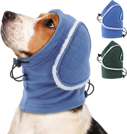 Dog Ear Protection - Adjustable Dog Ear wrap, Warm Dog Calming Hoodie with Sound-Absorbing Pads, Anxiety Relief, Dogs Ear Covers for Noise, Firework, Drying, Grooming, Outdoor (Green, XL) - Image 10